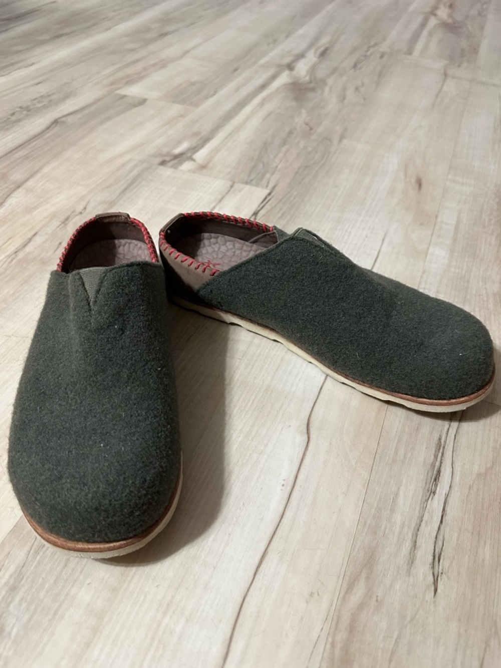 Chaco Harper Ivy Green Wool Outdoor Clog Slippers Size 9.5